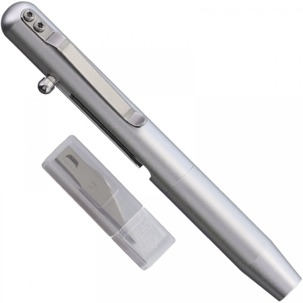 Bastion Gear Pen Cutting Tool Alu Silber