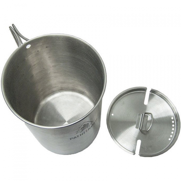 Pathfinder Edelstahl Tasse und Deckel 1.4L
