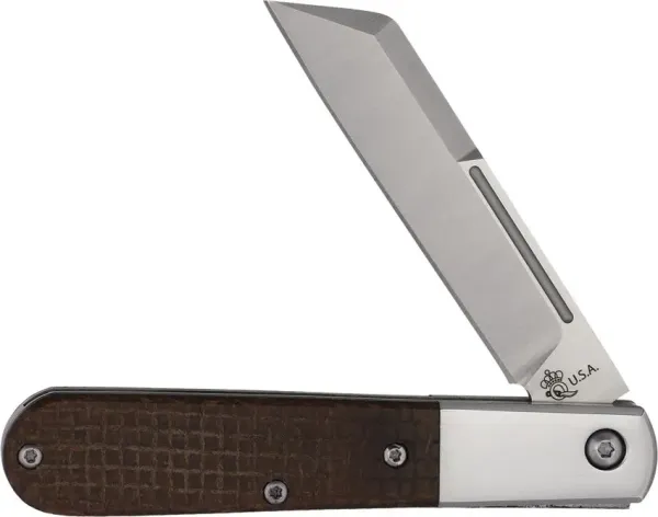 Queen Cutlery Large Barlow Micarta Burlap M390 Slipjoint