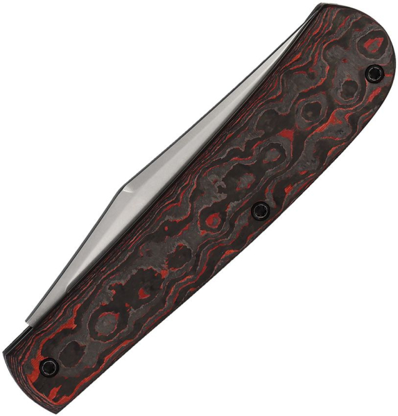 Queen Cutlery Mountain Man Trapper Carbon Red slipjoint