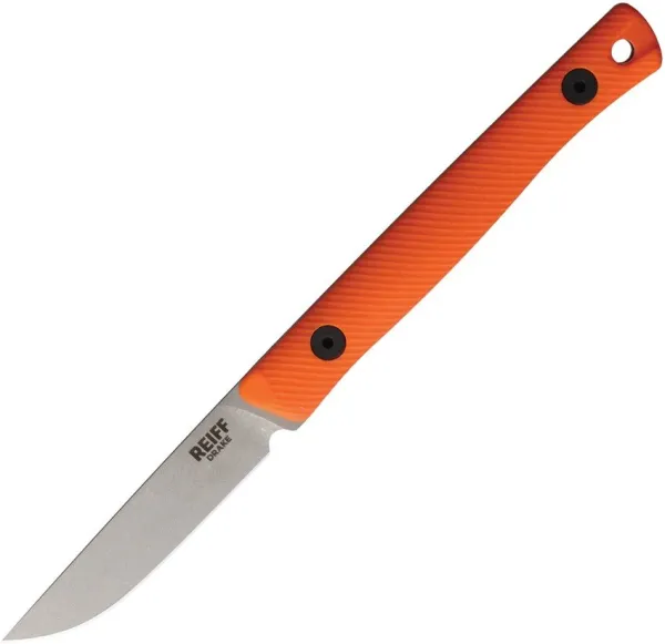 Reiff Knives Drake Bird & Trout, Reiff Drake Orange, Reiff Knives MagnaCut, CPM MagnaCut Fixed Blade, Bird and Trout Messer, Reiff Knives Deutschland, Orange G10 Outdoormesser, Jagdmesser rostfrei, Com2you-biwak