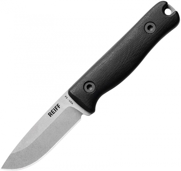 Reiff Knives F3 EDC 3V Micarta Black Kydex kleines edc Messer