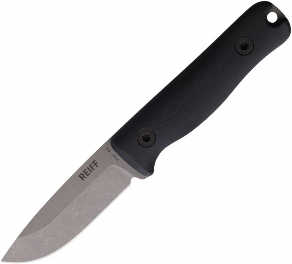 Reiff Knives F3 Daily Carry Black Leder