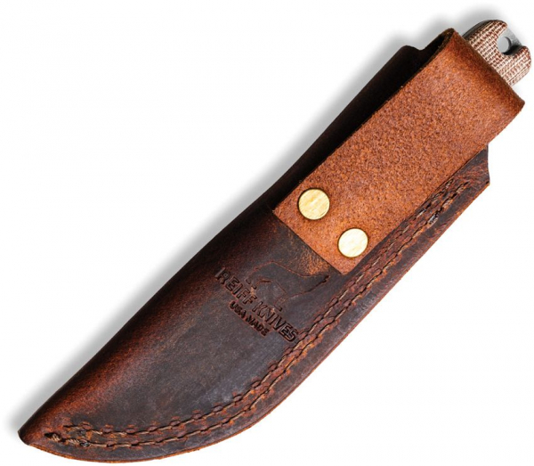 Reiff Knives F3 EDC 3V Micarta Natural Leder