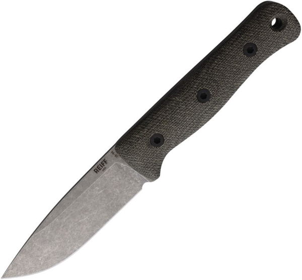 Reiff Knives F4 Bushcraft, Reiff F4 Green Micarta, Reiff Knives CPM 3V, CPM 3V Bushcraft Messer, Reiff Knives Deutschland, Green Micarta Outdoormesser, Schnitzmesser Kydex, Com2you-biwak