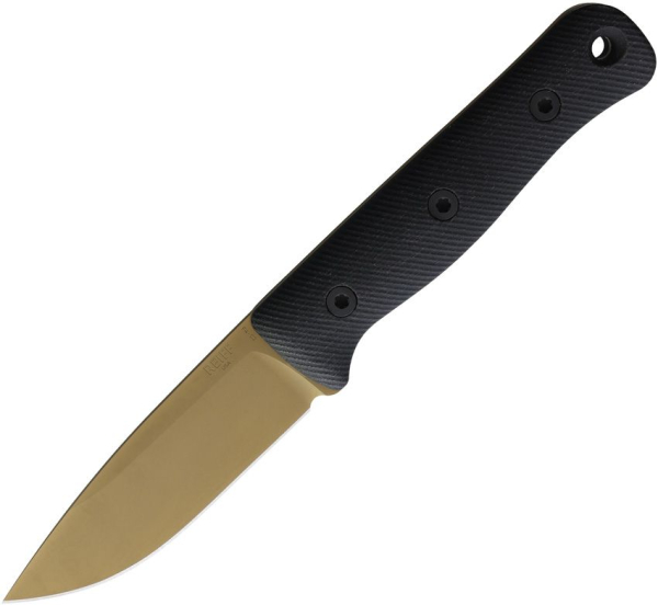 Reiff Knives F4 Bushcraft, Reiff F4 Black Micarta FDE, Reiff Knives CPM 3V PVD, Dark Earth PVD Messer, Reiff Knives Deutschland, Black Canvas Micarta Outdoormesser, Taktisches Bushcraftmesser, Reiff Kydex, Com2you-biwak