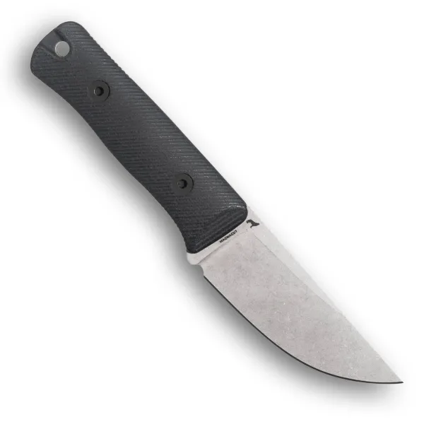 Reiff Knives RUT MagnaCut Stonewash Canvas-Micarta Schwarz – Rückseite