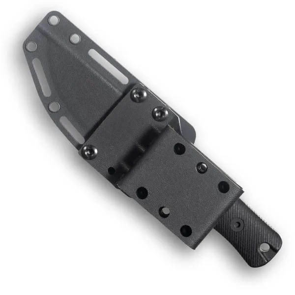 Reiff Knives RUT MagnaCut Stonewash G10 Schwarz – in Kydexscheide, Rückseite