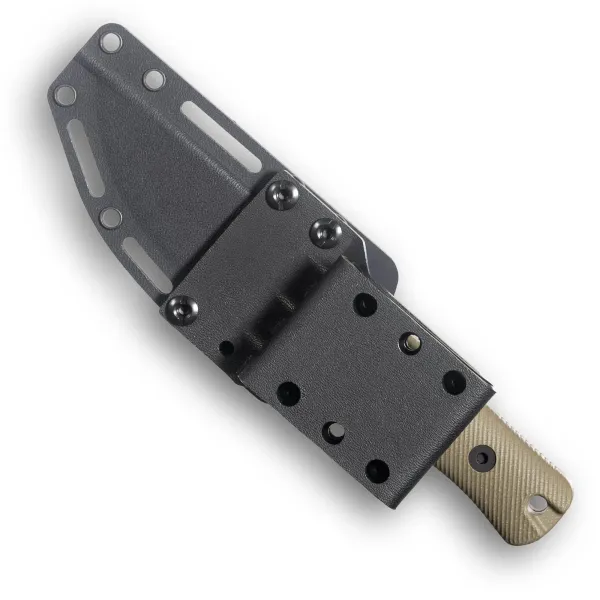 Reiff Knives RUT MagnaCut Stonewash G10 OD Green – in Kydexscheide, Rückseite