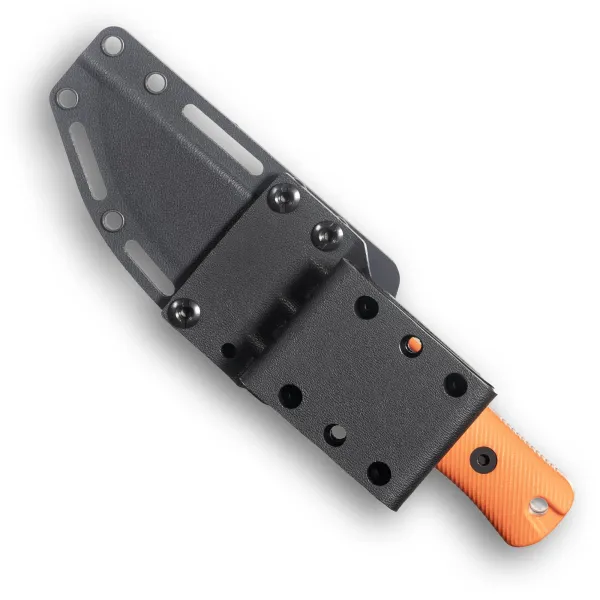 Reiff Knives RUT MagnaCut Stonewash G10 Orange – in Kydexscheide, Rückseite