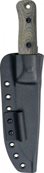 Reiff Knives S5 Glider Bushcraft Knife Micarta Black Green Kydex