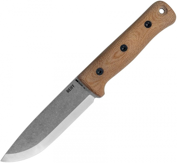 Reiff Knives S5 Glider Bushcraft Knife Micarta Natural Green Kydex