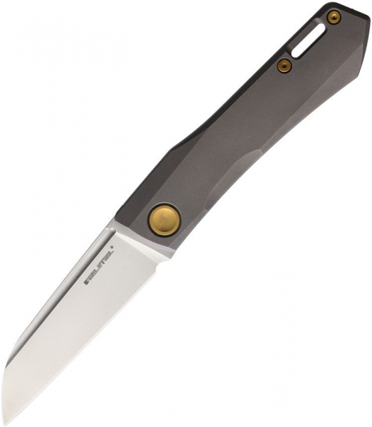 Real Steel Solis Folder Titanium BeadBlast Gold