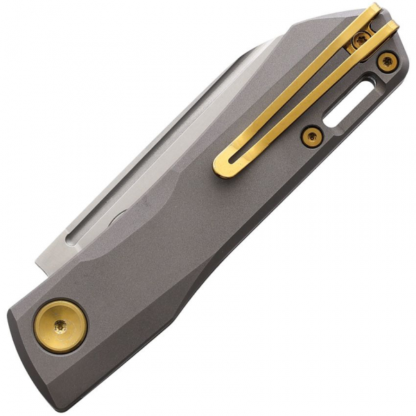 Real Steel Solis Folder Titanium BeadBlast Gold