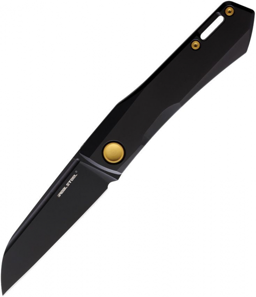 Real Steel Solis Titan Black Gold Slipjoint N690