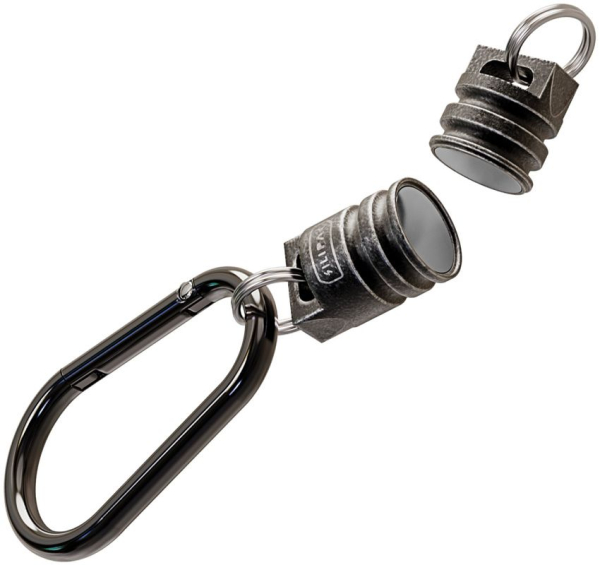 SILIPAC Schlüsselanhänger Verbinder Stahl SW Karabiner magnetisch