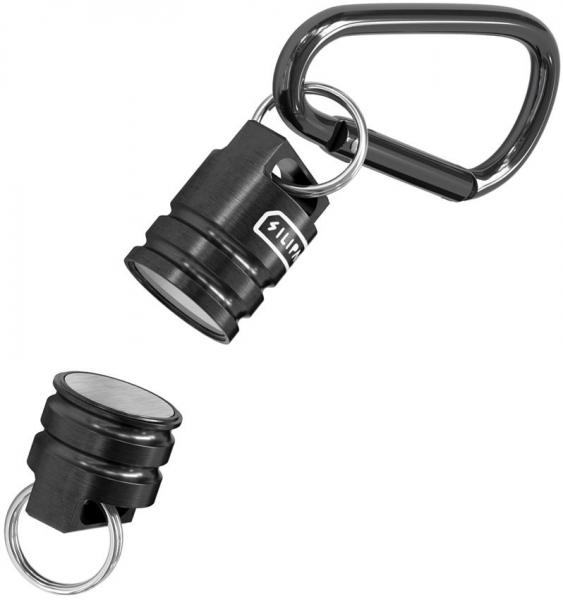 SILIPAC Schlüsselanhänger Verbinder Titan Black Karabiner