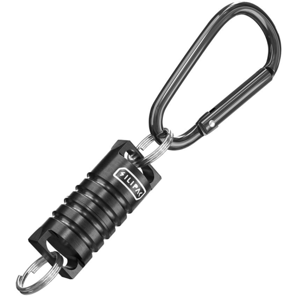 SILIPAC Schlüsselanhänger Verbinder Titan Black Karabiner