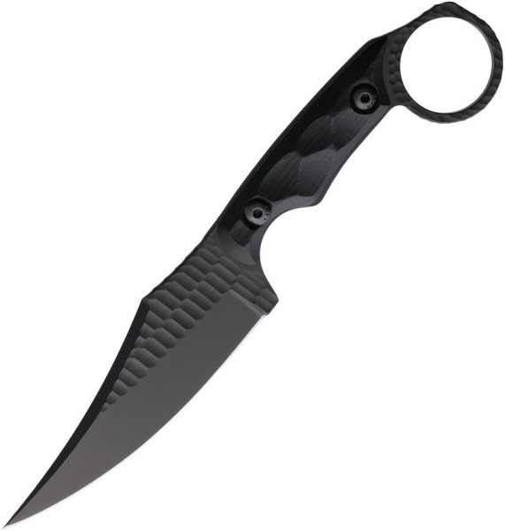Stroup Knives HM1 Fixed, Stroup HM1 Black Cerakote, 1095HC Carbon Steel Messer, Taktisches Messer Fingerring, Veteran Owned Knife Brand, Com2you-biwak, Sculpted G10 Messer, Handgefertigtes Tactical Fixed, Kydex Gürtelscheide, Karambit Style Fixed USA