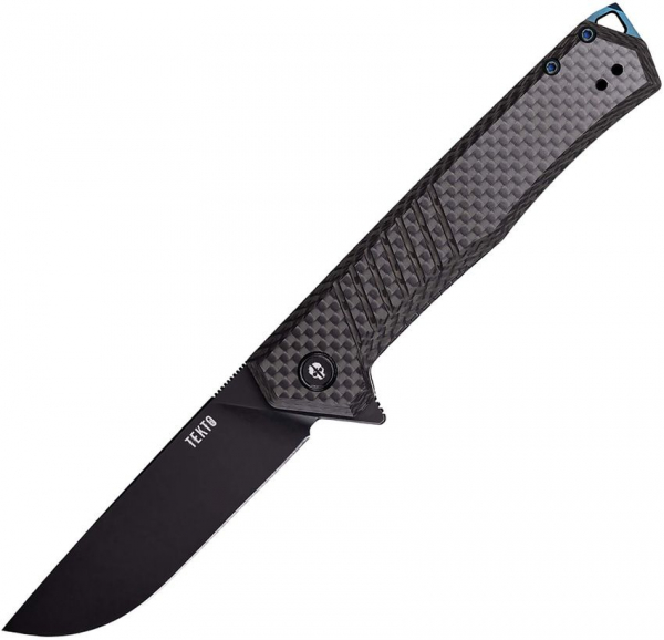 Tekto Knives F1 Alpha Linerlock Carbon Blau