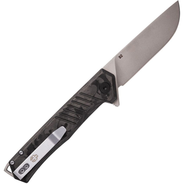 Tekto Knives F1 Alpha Linerlock Carbon Silver