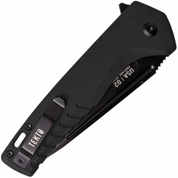 Tekto Knives F3 Charlie Button Lock Black