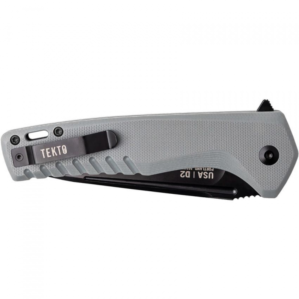 Tekto Knives F3 Charlie Button Lock Gray
