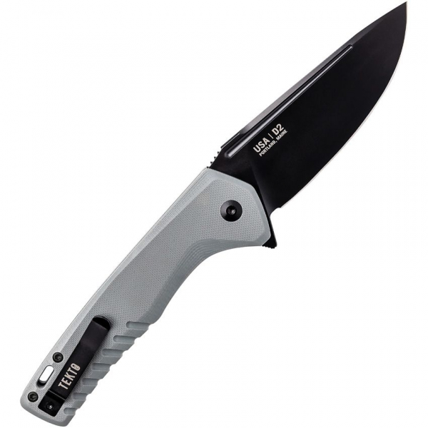 Tekto Knives F3 Charlie Button Lock Gray