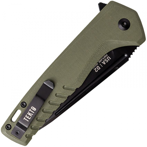 Tekto Knives F3 Charlie Button Lock oliv
