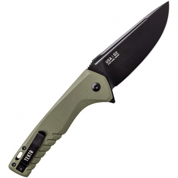 Tekto Knives F3 Charlie Button Lock oliv