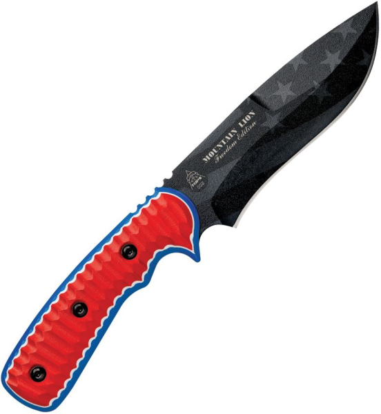 TOPS Mountain Lion Freedom Edition, TOPS Knives Mountain Lion, TOPS Messer 1095, Bushcraft Messer TOPS, Taktisches Outdoormesser, TOPS Knives Deutschland, Com2you-biwak, Survival Messer USA, Kydex Scheide TOPS
