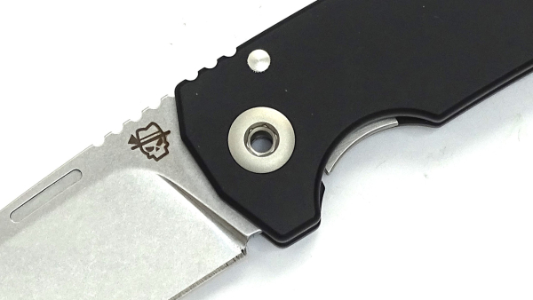 Alu SEPP Integral AlBlack, Klappmesser mit Zweihandbedienung, 9,5cm black stonewashed Klinge