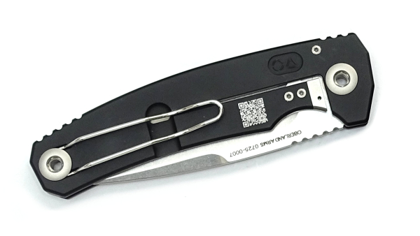 Alu SEPP Integral AlBlack, Klappmesser mit Zweihandbedienung, 9,5cm black stonewashed Klinge