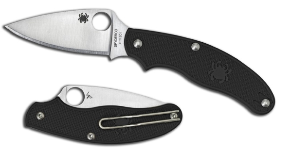 Spyderco UK Penknife LEAF Shape, FRN Spyderco C94PBK, UKPK