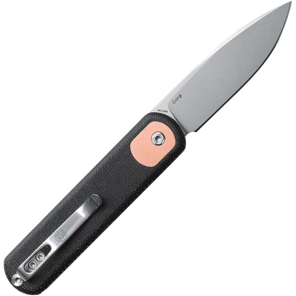 Vosteed Knives Corgi Trek Lock Black Micarta