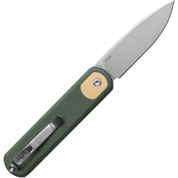 Vosteed Knives Corgi Trek Lock Green Micarta