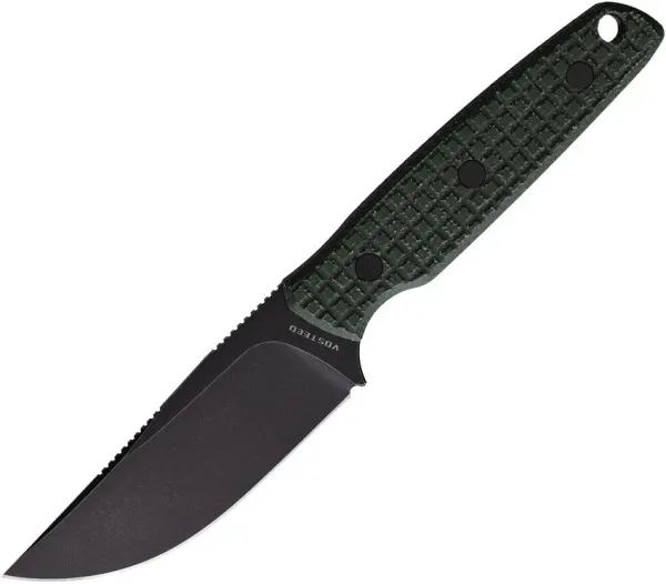 Vosteed Knives Mink Fixed Blade Green Micarta