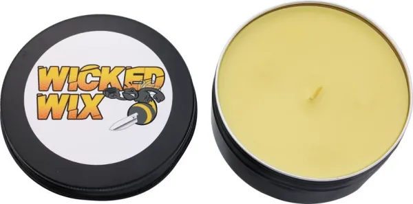 Wicked Wix Duftkerze, Wicked Wax Cedarwood, Zedernholz Duftkerze Herren, Man Cave Duftkerze, Taktische Kerze Holz, Wicked Industries Wix, Com2you-biwak, Duftkerze für Männer, 8oz Kerze Glas, Bushcraft Duftkerze
