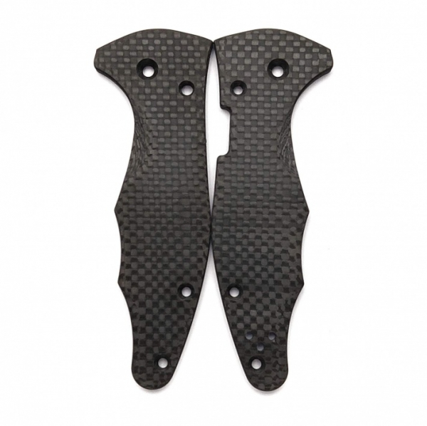 Flytanium Spyderco Yojimbo 2 Carbon Griffschalen Stonewash