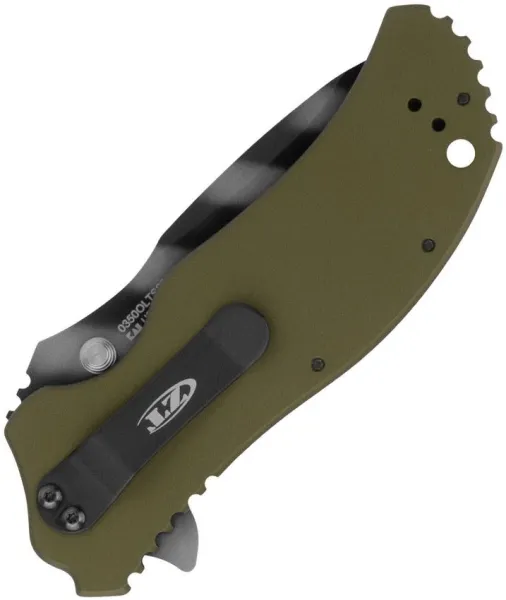 Zero Tolerance 0350OLTS20, ZT0350OLTS20, Zero Tolerance 20th Anniversary, ZT 0350 Jubiläumsmodell, SpeedSafe Assist Opener, Tiger Stripe S30V, OD Green Aluminium ZT, Com2you-biwak, Taktisches Messer Aluminium, Sammlermesser rar