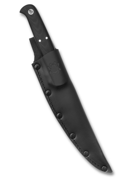 Spyderco Shelter Cove, FB52GP, Filetiermesser, Fillet Knife, 8Cr17MoV, G10 Griff, Outdoor Messer, Angelmesser, Fixed Blade, Lederscheide