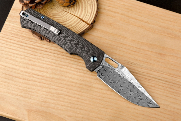 Artisan Cutlery ARTC1867G-CF Revel Limited Edition Carbon Damast