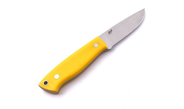 Brisa Trapper 95 F N690Co Micarta Yellow 