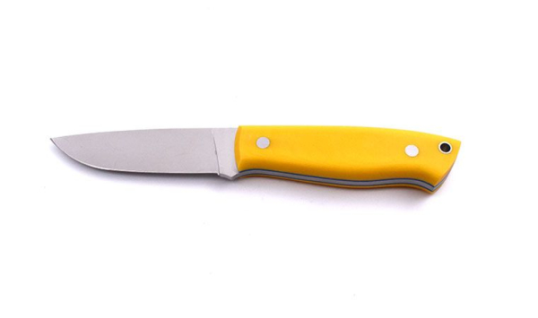 Brisa Trapper 95 F N690Co Micarta Yellow 