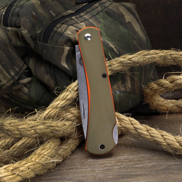 White River Mudbug Green G10, White River Mudbug Orange Liner, White River Knives Taschenmesser, Sodbuster Klappmesser G10, CPM-154 Backlock, White River Deutschland, Com2you-biwak, EDC Taschenmesser G10