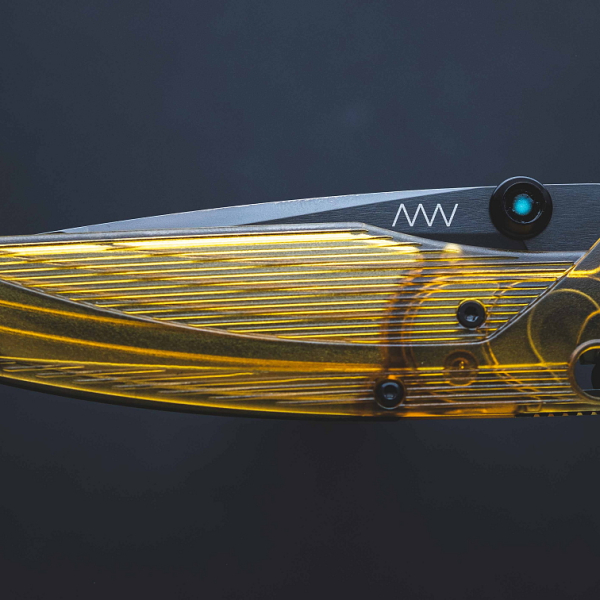 ANV Knives A100 BB glatte Klinge Ultem ELMAX Yellow