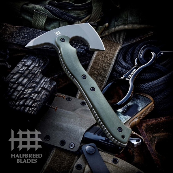Halfbreed Blades CRA-02 Compact Rescue Axe Ranger Green
