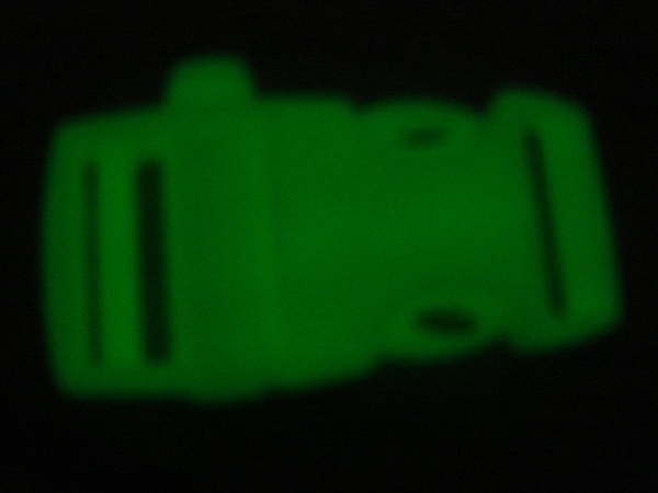 Paracord Steckverschluss / Klickverschluss / Signalpfeife - fluoreszierend