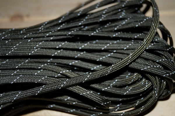 Paracord 550 oliv reflektierend Typ lll