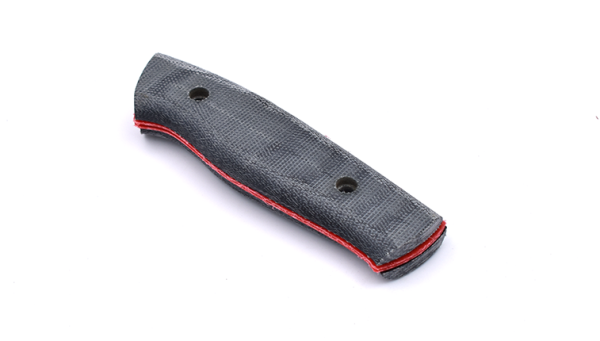Brisa EnZo Trapper Nessmuk Chef vorgefräste Griffschalen Micarta Canvas Schwarz